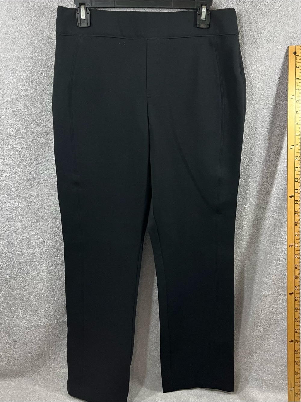 SPANX SPANXsmooth PerfectFit Ponte Straight Pants Black-#20254Q-Sz Large